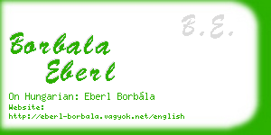 borbala eberl business card